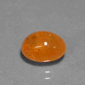 3.94カラットの天然マンダリンオレンジスペサルティンガーネット（9.4×7.4 mm・オーバルカット）