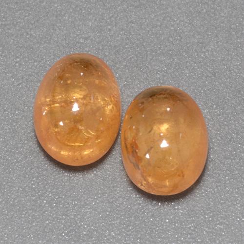 5.11カラットの天然ミディアムオレンジスペサルティンガーネット（7.6×5.9 mm・オーバルカット）