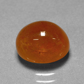 4.46カラットの天然マンダリンオレンジスペサルティンガーネット（9.2×7.4 mm・オーバルカット）