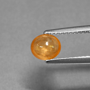 1.01カラットの天然オレンジスペサルティンガーネット（6.2×5.4 mm・透明）