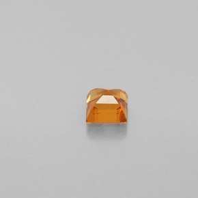 0.33カラットの天然マンダリンオレンジスペサルティンガーネット（3.5×3.5 mm・四角）