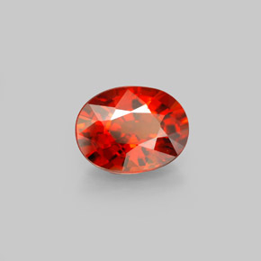 2.49カラットの天然オレンジレッドスペサルティンガーネット（8.9×7 mm・オーバルカット）