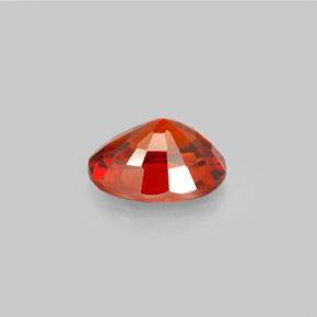 2.49カラットの天然オレンジレッドスペサルティンガーネット（8.9×7 mm・オーバルカット）