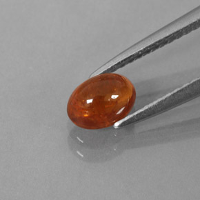 1.19カラットの天然マンダリンオレンジスペサルティンガーネット（6.3×4.3 mm・透明）