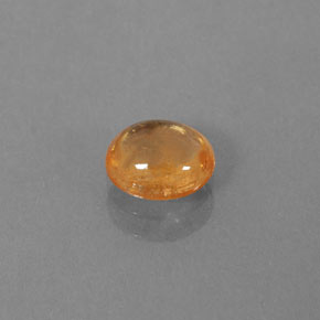 0.86カラットの天然マンダリンオレンジスペサルティンガーネット（5.9×5 mm・透明）