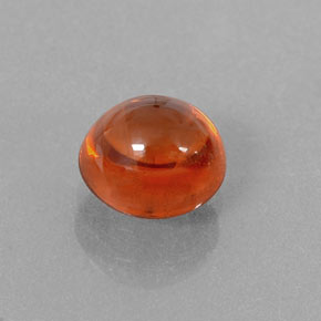 1.98カラットの天然レッドオレンジスペサルティンガーネット（6.8×6.4 mm・透明）