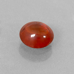 1.14カラットの天然レッドオレンジスペサルティンガーネット（6.1×5.7 mm・透明）