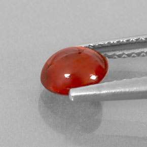 1.14カラットの天然レッドオレンジスペサルティンガーネット（6.1×5.7 mm・透明）