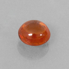 1.26カラットの天然オレンジスペサルティンガーネット（6.2×5.9 mm・透明）