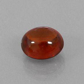 4.00カラットの天然レッドオレンジスペサルティンガーネット（8.8×7.8 mm・透明）