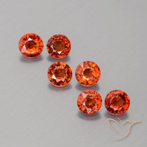 (M0520-6)『ペアルース』スペサタイトガーネット2-0.31ct