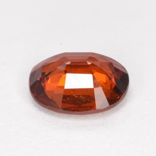 1.20カラットの天然ダークオレンジスペサルティンガーネット（6.9×6 mm・オーバルカット）