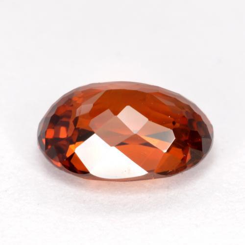 1.59カラットの天然明るい赤スペサルティンガーネット（7.7×5.6 mm・オーバルカット）