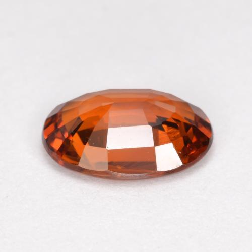 0.98カラットの天然ディープオレンジスペサルティンガーネット（7.3×5.3 mm・オーバルカット）