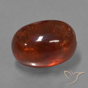 11.22カラットの天然ダークオレンジスペサルティン ガーネット、楕円形、半透明