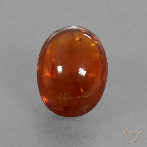 5.48ct 天然 赤みがかったオレンジ スペサルティン ガーネット, 楕円形, 半透明