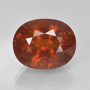 7.90カラットの天然ディープオレンジスペサルティンガーネット（12.1×9.7 mm・オーバルカット）