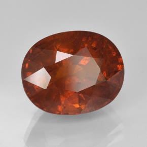 7.90カラットの天然ディープオレンジスペサルティンガーネット（12.1×9.7 mm・オーバルカット）