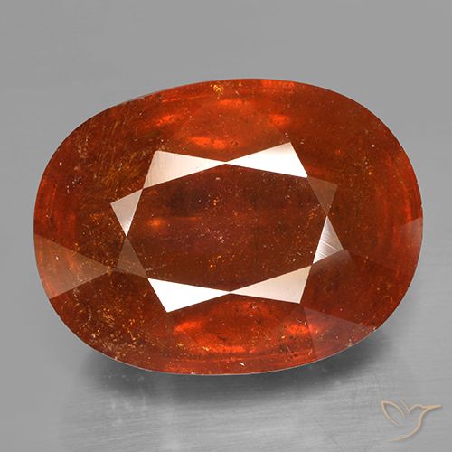 23.80ct 天然 ファイアオレンジ スペサルティン ガーネット, 楕円形, SI