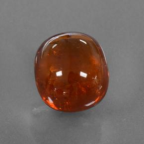 4.09カラットの天然ダークオレンジスペサルティンガーネット（9.3×8.3 mm・オーバルカット）