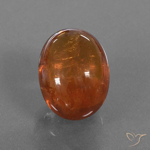 4.96ct 天然 ウォームオレンジ スペサルティン ガーネット, 楕円形, 半透明
