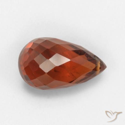 2.82 ct レッド スペサルタイト ガーネット、9.5 mm ブリオレット モザンビーク産, Photo A