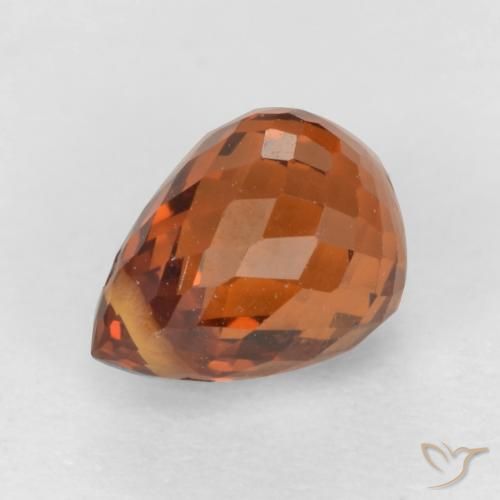 1.29ct 天然 赤みがかったオレンジ スペサルティン ガーネット, ブリオレット, VS