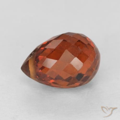 1.52ct 天然 ファイアレッド スペサルティン ガーネット, ブリオレット, VS-SI