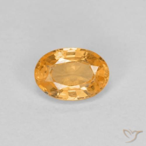 0.39ct 天然 鮮やかなオレンジ スペサルティン ガーネット, 楕円形, VS