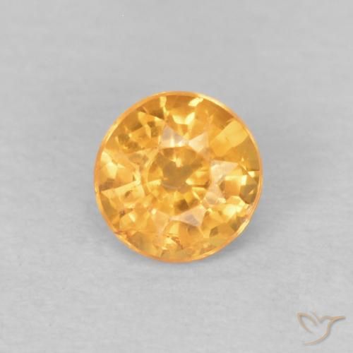 0.29ct 天然 アプリコットオレンジ スペサルティン ガーネット, ラウンド, VS