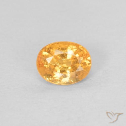0.40ct 天然 ミディアムオレンジ スペサルティン ガーネット, 楕円形, VS-SI