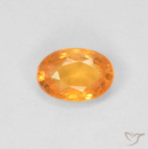 0.64ct 天然 濃いオレンジ スペサルティン ガーネット, 楕円形, VS