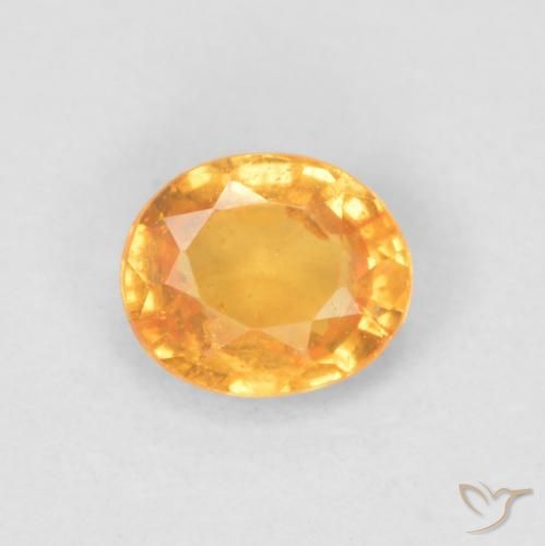 0.47ct 天然 ミディアムオレンジ スペサルティン ガーネット, 楕円形, VS