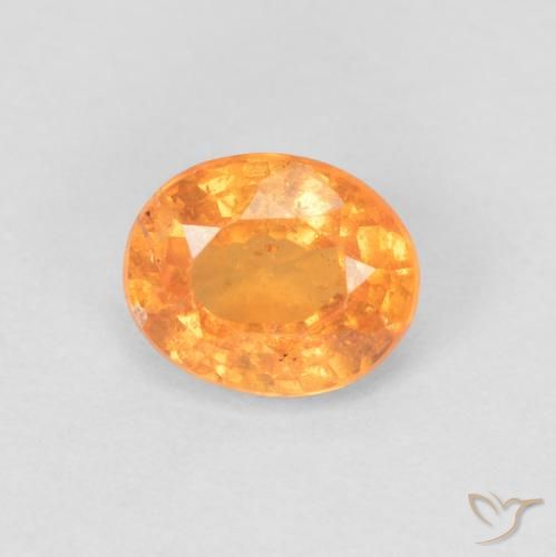 0.53ct 天然 鮮やかなオレンジ スペサルティン ガーネット, 楕円形, VS-SI