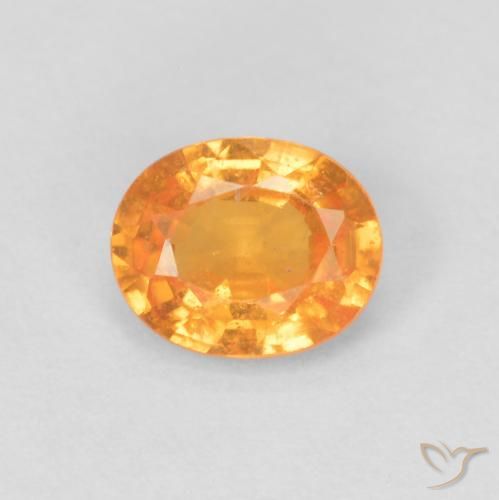 0.46ct 天然 ハニーオレンジ スペサルティン ガーネット, 楕円形, VS-SI