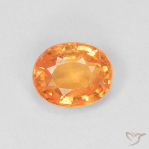 0.47ct 天然 鮮やかなオレンジ スペサルティン ガーネット, 楕円形, VS
