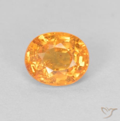 0.55ct 天然 濃いオレンジ スペサルティン ガーネット, 楕円形, VS-SI