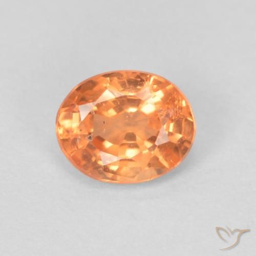 0.54ct 天然 ミディアムオレンジ スペサルティン ガーネット, 楕円形, VS