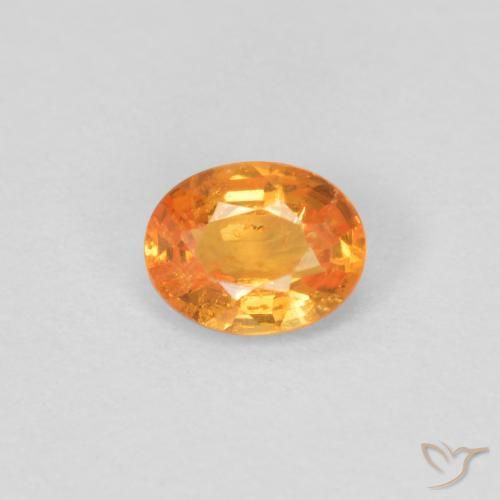 0.33ct 天然 鮮やかなオレンジ スペサルティン ガーネット, 楕円形, VS-SI