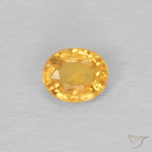 0.25ct 天然 オレンジゴールド スペサルティン ガーネット, 楕円形, VS
