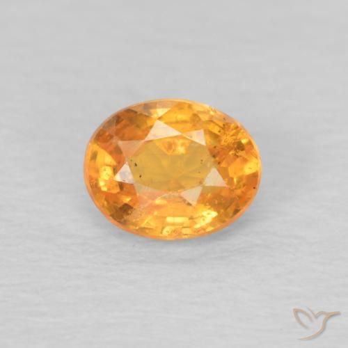 0.38ct 天然 鮮やかなオレンジ スペサルティン ガーネット, 楕円形, VS