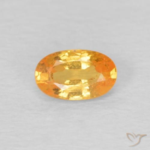 0.32ct 天然 ミディアムオレンジ スペサルティン ガーネット, 楕円形, VS