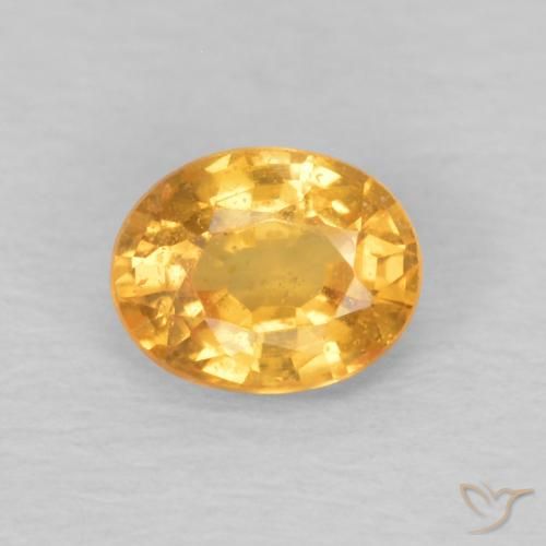 0.47ct 天然 オレンジゴールド スペサルティン ガーネット, 楕円形, VS