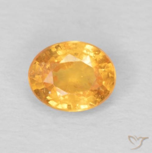0.47ct 天然 ハニーオレンジ スペサルティン ガーネット, 楕円形, VS