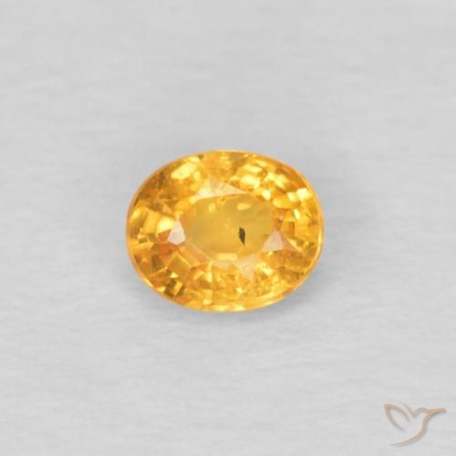 0.25ct 天然 オレンジゴールド スペサルティン ガーネット, 楕円形, VS