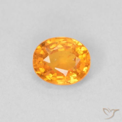 0.43ct 天然 濃いオレンジ スペサルティン ガーネット, 楕円形, VS