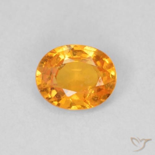 0.48ct 天然 ハニーオレンジ スペサルティン ガーネット, 楕円形, VS