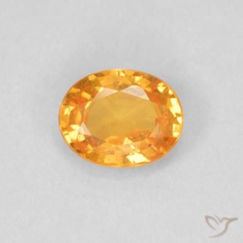 0.40ct 天然 ハニーオレンジ スペサルティン ガーネット, 楕円形, VS