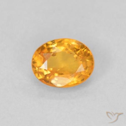 0.46ct 天然 ミディアムオレンジ スペサルティン ガーネット, 楕円形, VS-SI
