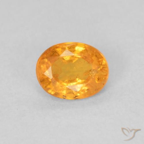 0.48ct 天然 濃いオレンジ スペサルティン ガーネット, 楕円形, VS-SI